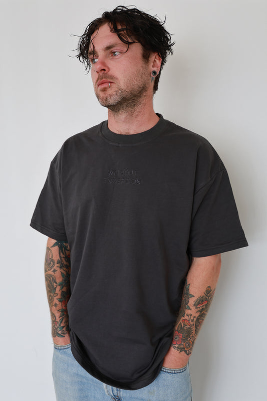 Box Oversized T-Shirt - Charcoal