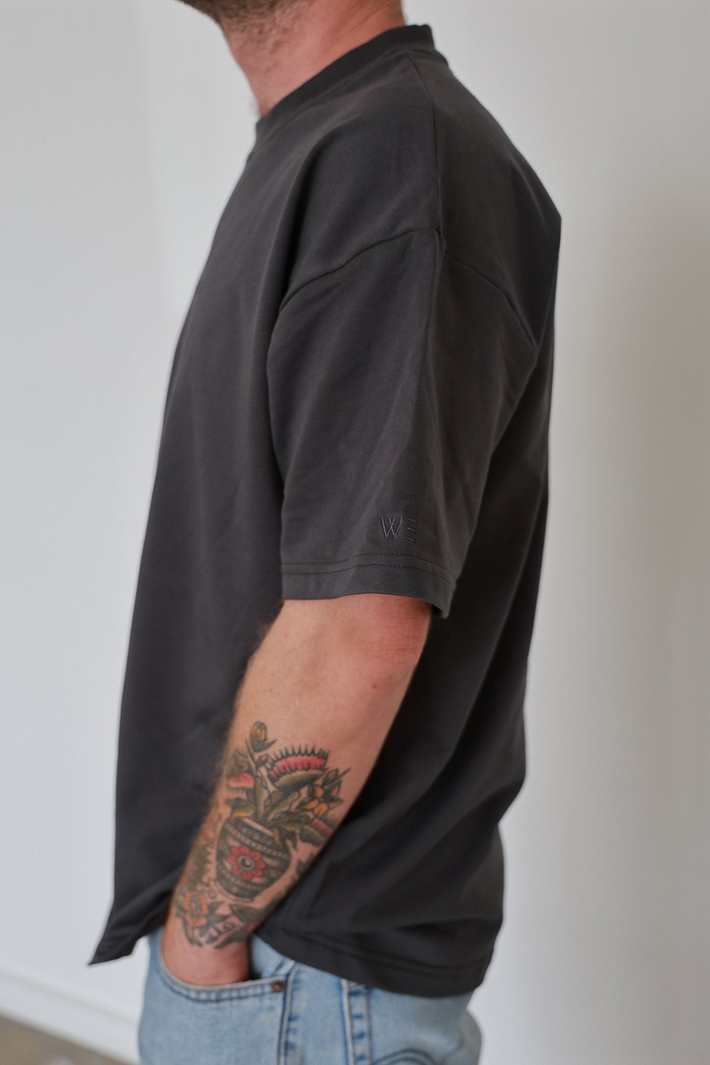 Box Oversized T-Shirt - Charcoal