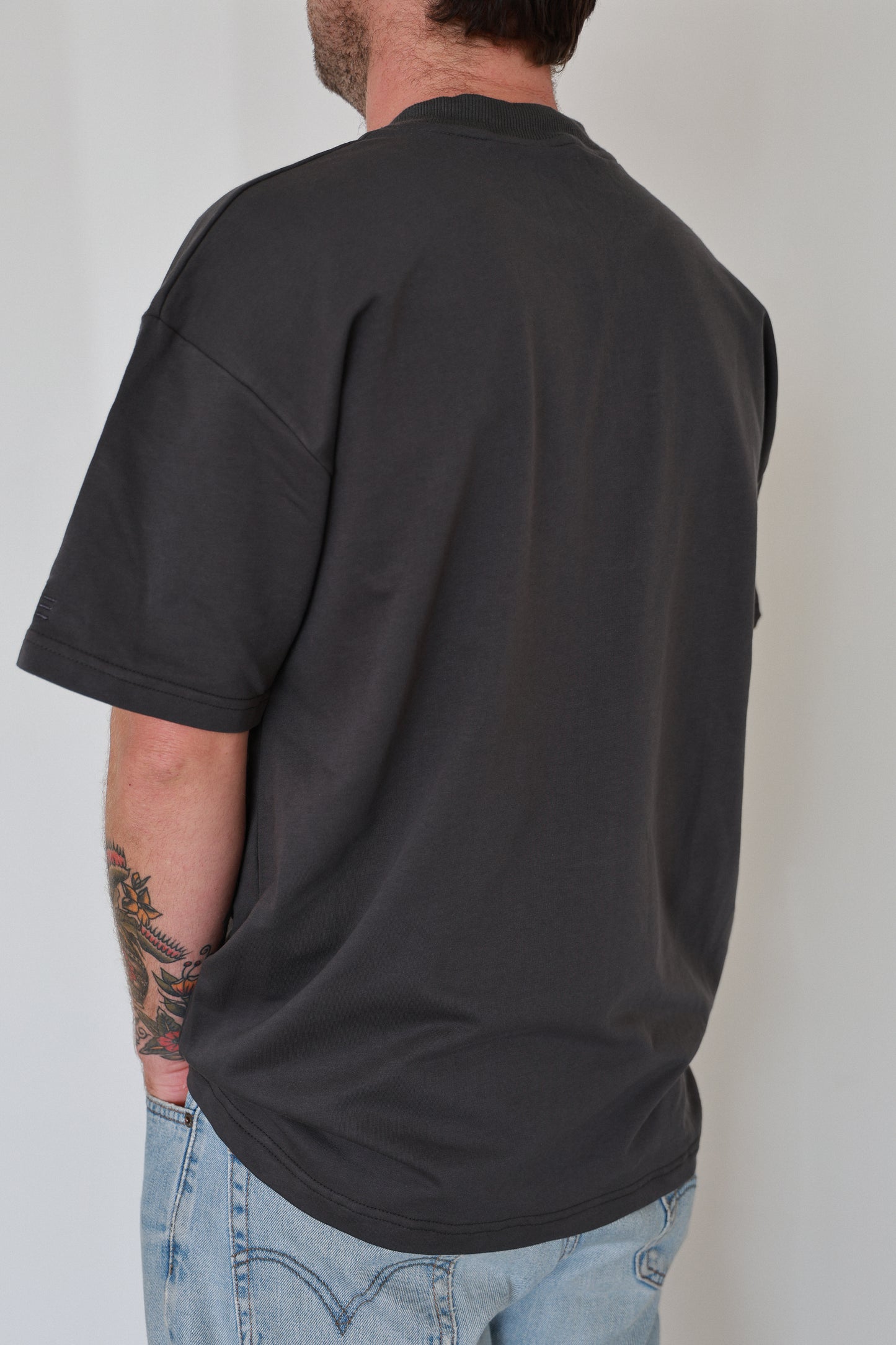 Box Oversized T-Shirt - Charcoal